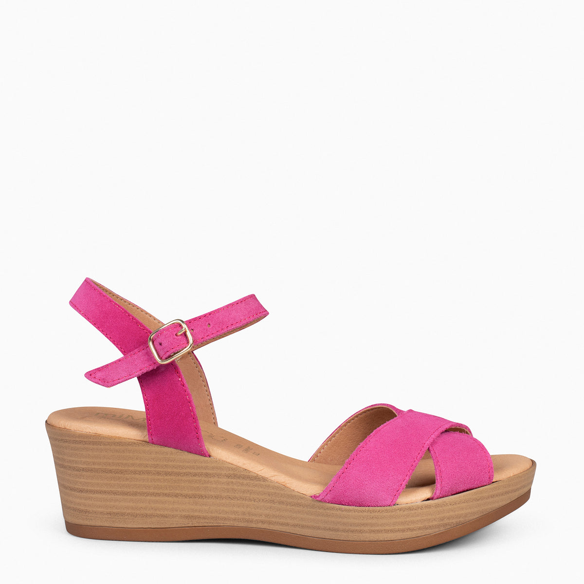 MAR - Cuñas Ligeras de tiras cruzadas FUCSIA