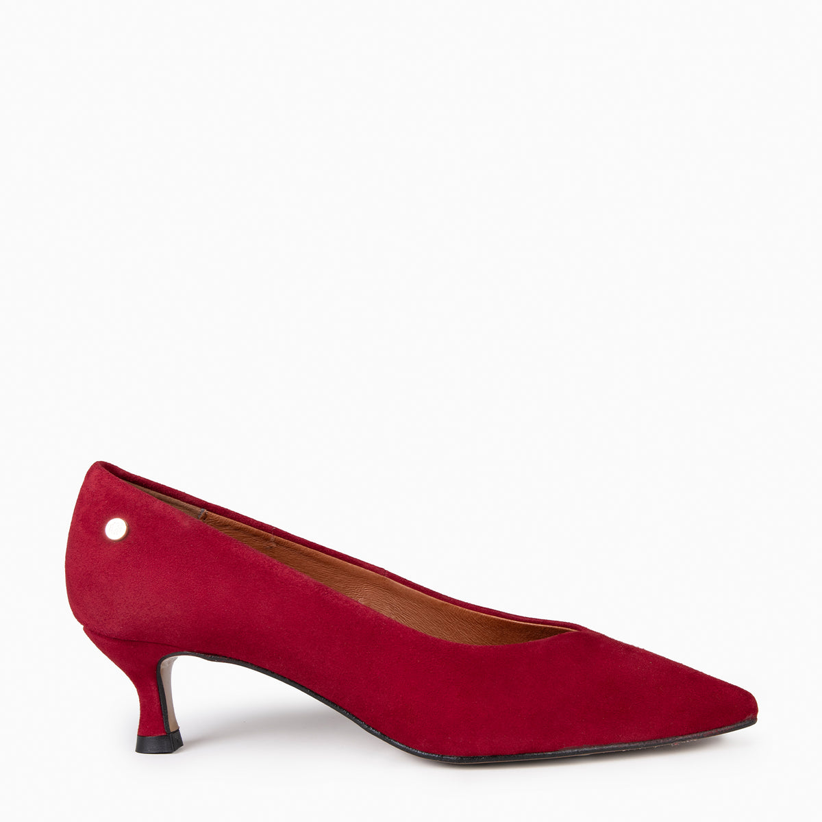 ESTHER – Sapato de salto baixo para mulher VERMELHO