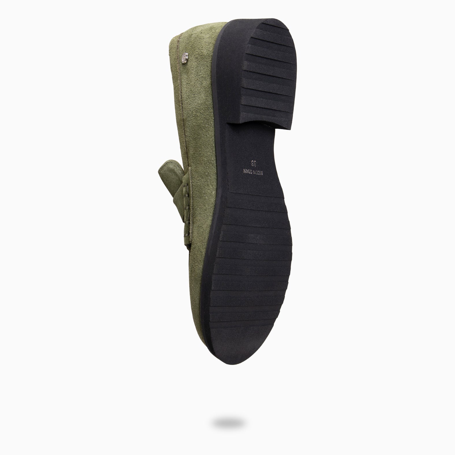 HARVARD - Mocassins pour pieds larges en daim hydrofuge KAKI