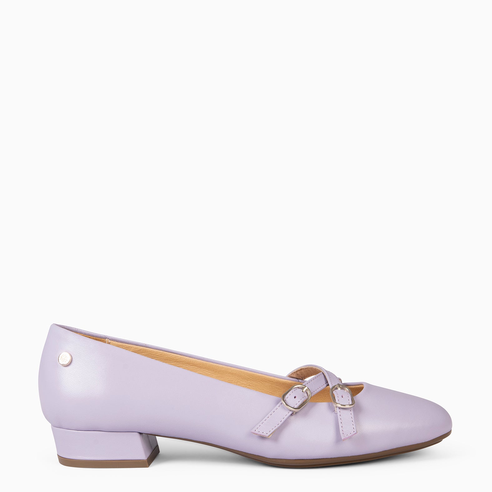 LINDA - MERCEDITAS CON TIRAS CRUZADAS MALVA - miMaO ®