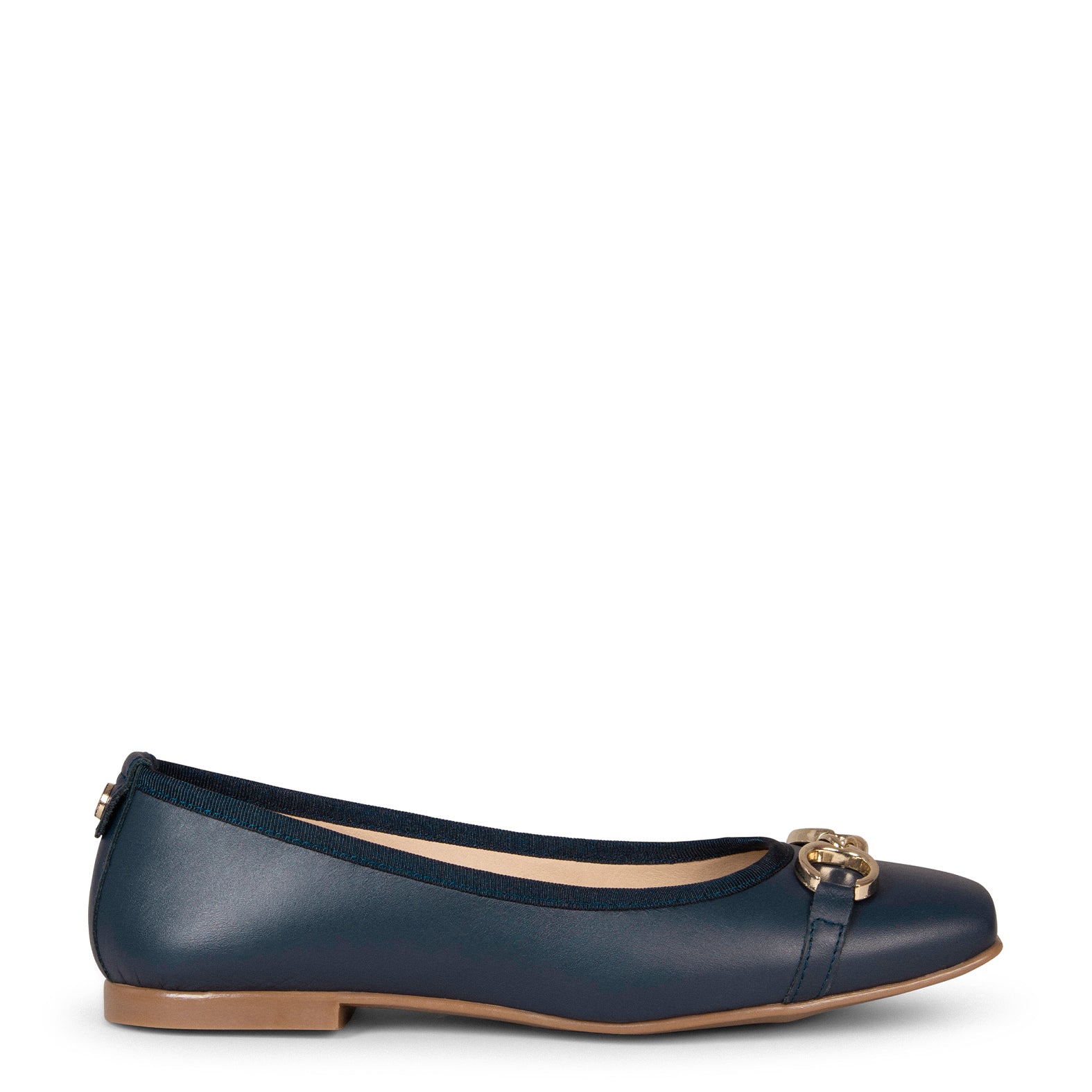 SIMBI - NAVY Ballerina with horsebit