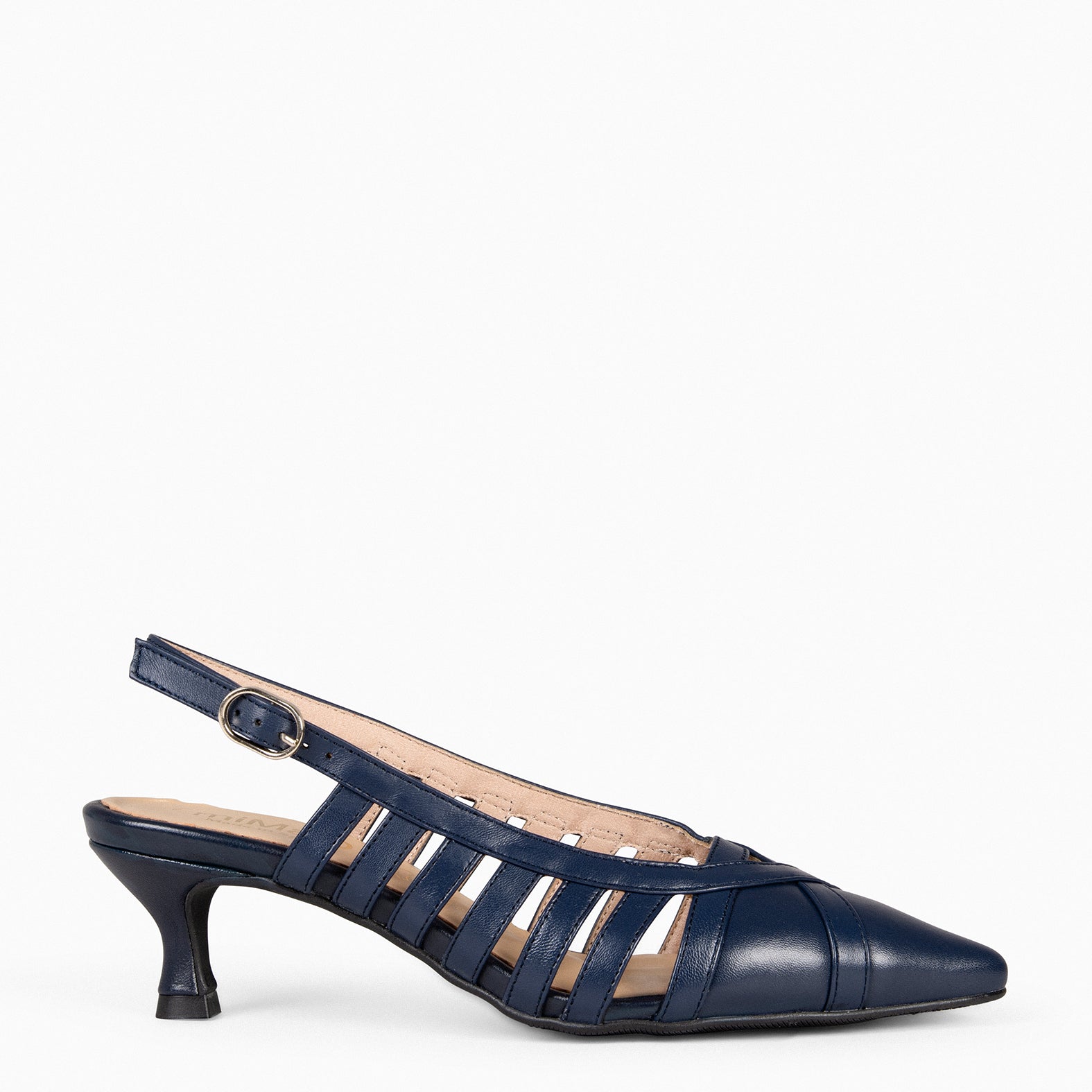 JADE – Slingbacks à talon kitten BLEU MARINE
