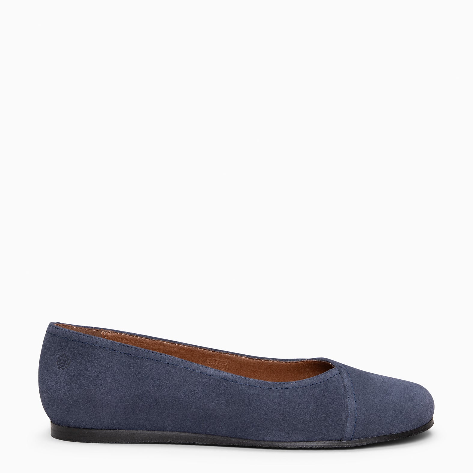 PLUMA - Bailarina baresoft de serraje en MARINO - miMaO ®