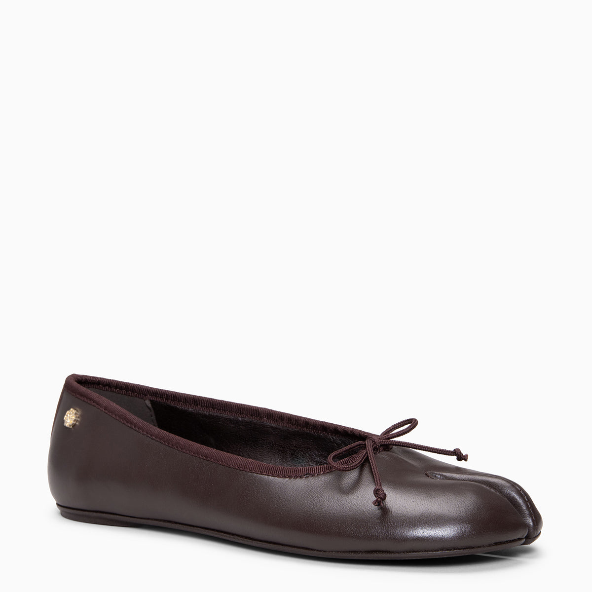 AMAYA - Ballerines Tabi Ultra Confort en cuir MARRON