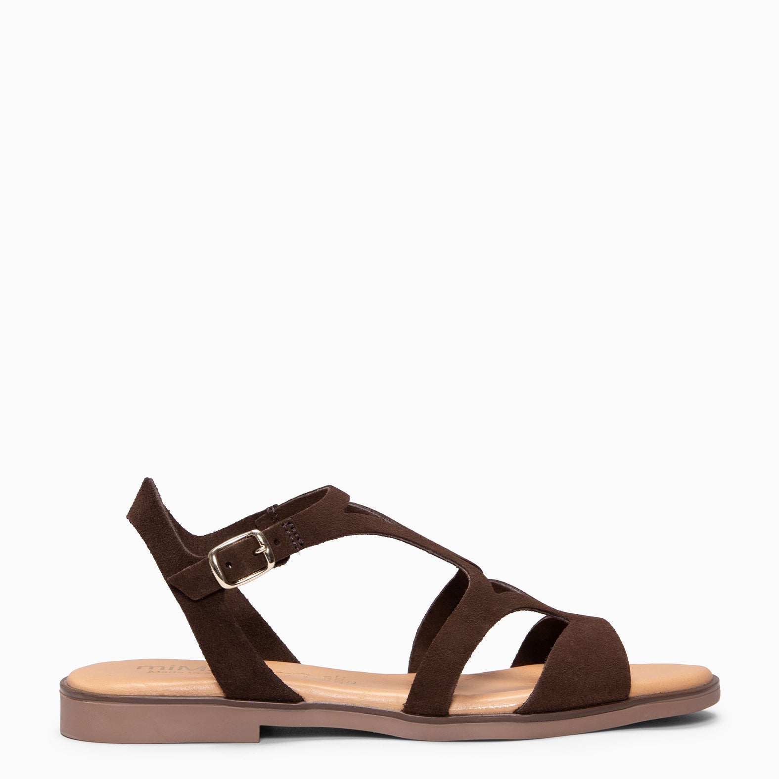 BAMBÚ - Sandalias Planas MARRON