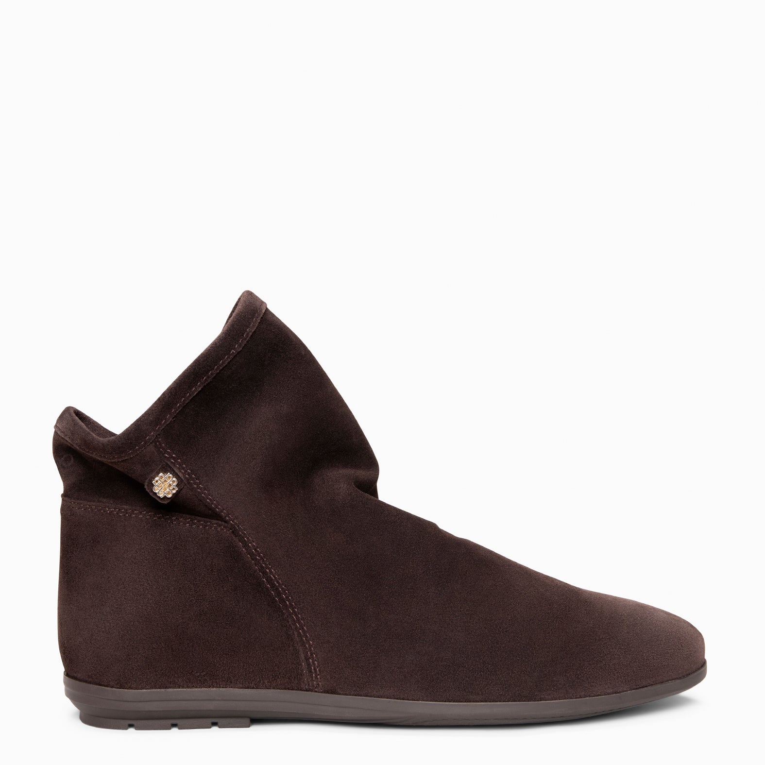 CHESS - Botines de ante con caña fruncida MARRON - miMaO ®