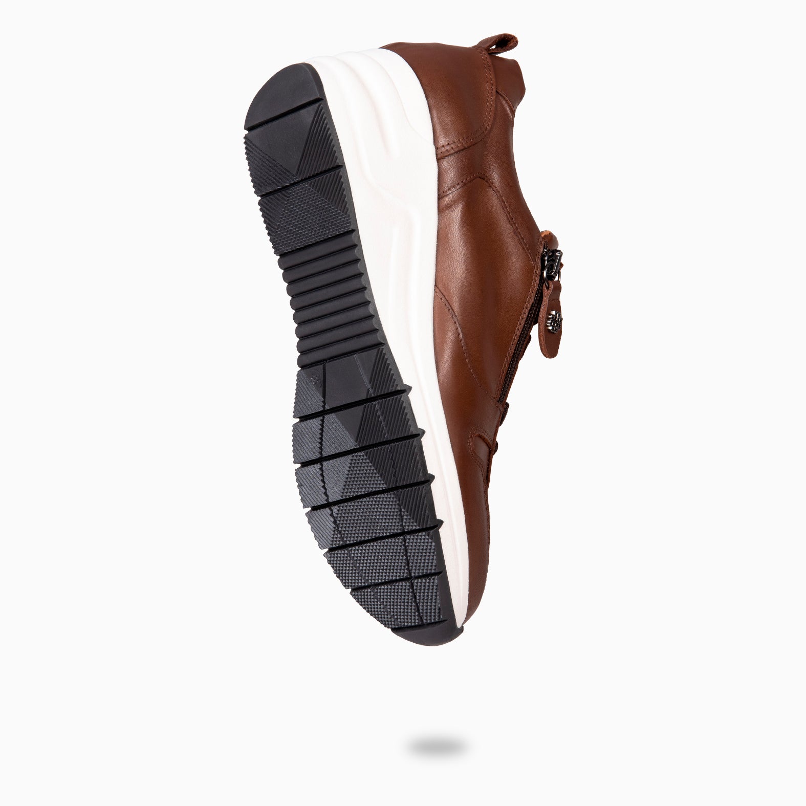 NIMES – Zapatillas deportivas con adorno cremallera MARRON - miMaO ®