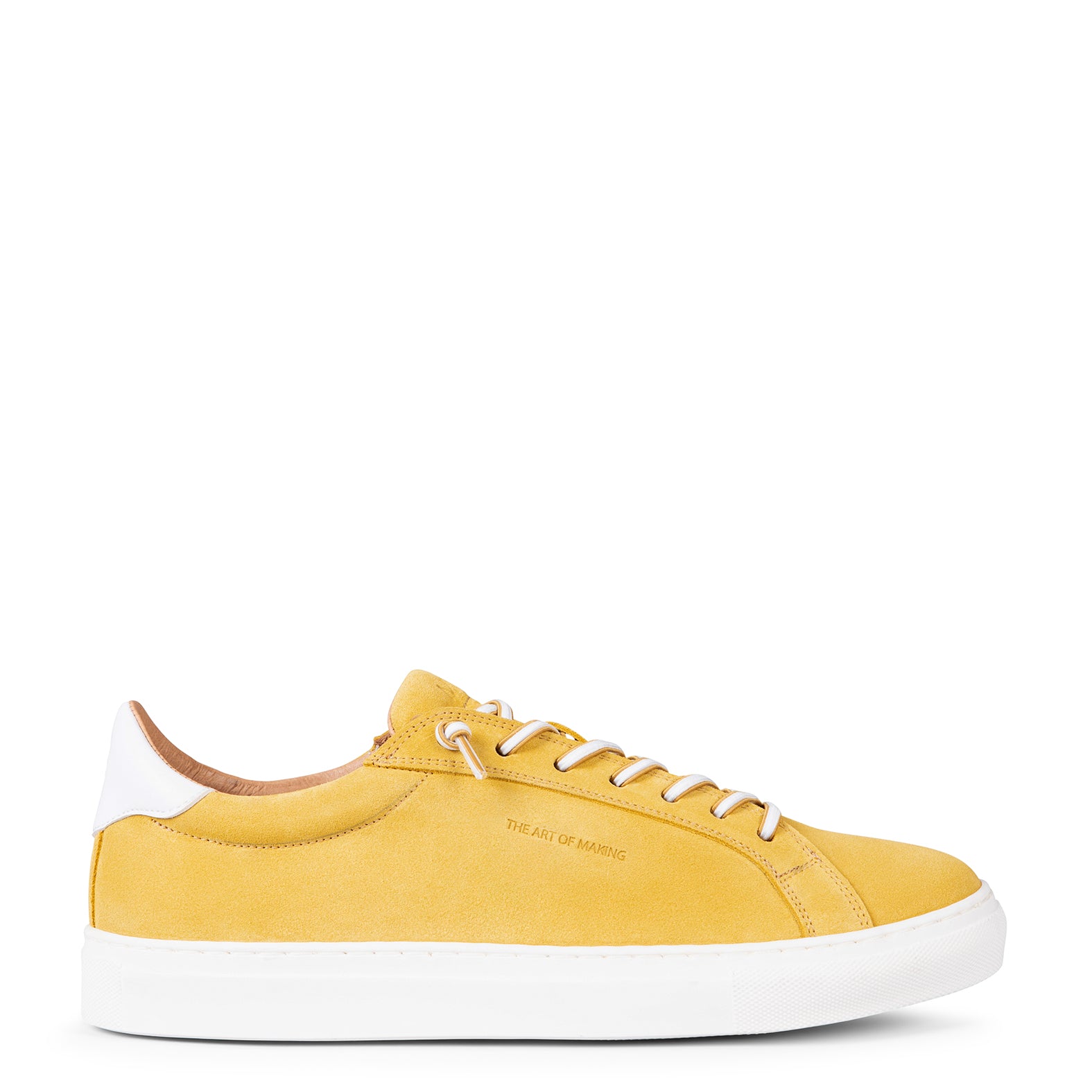 GAEL - Sneakers en daim JAUNE pour homme