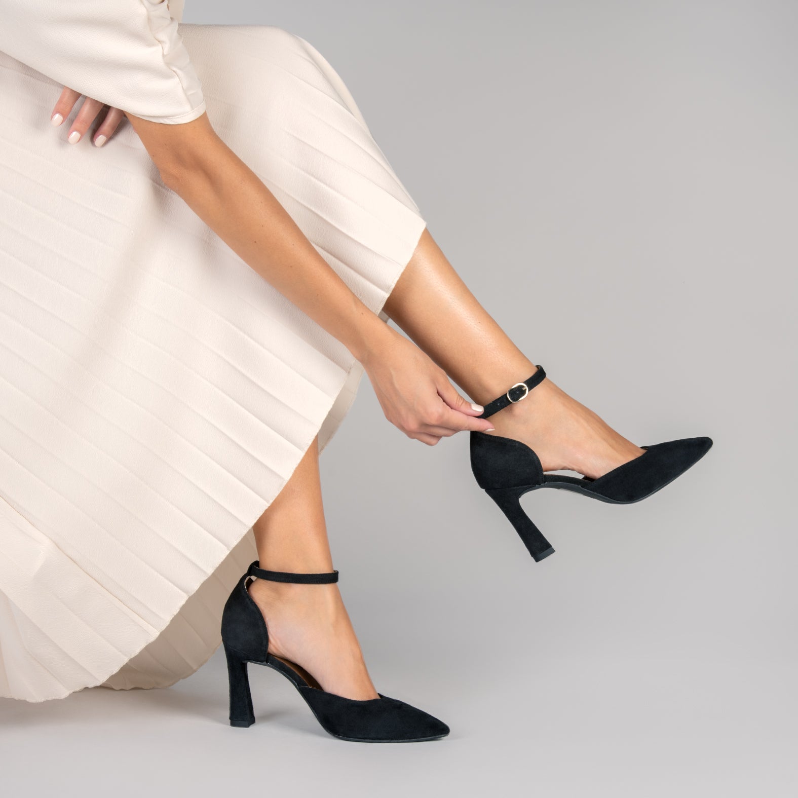 GALA - BLACK elegant high heels 