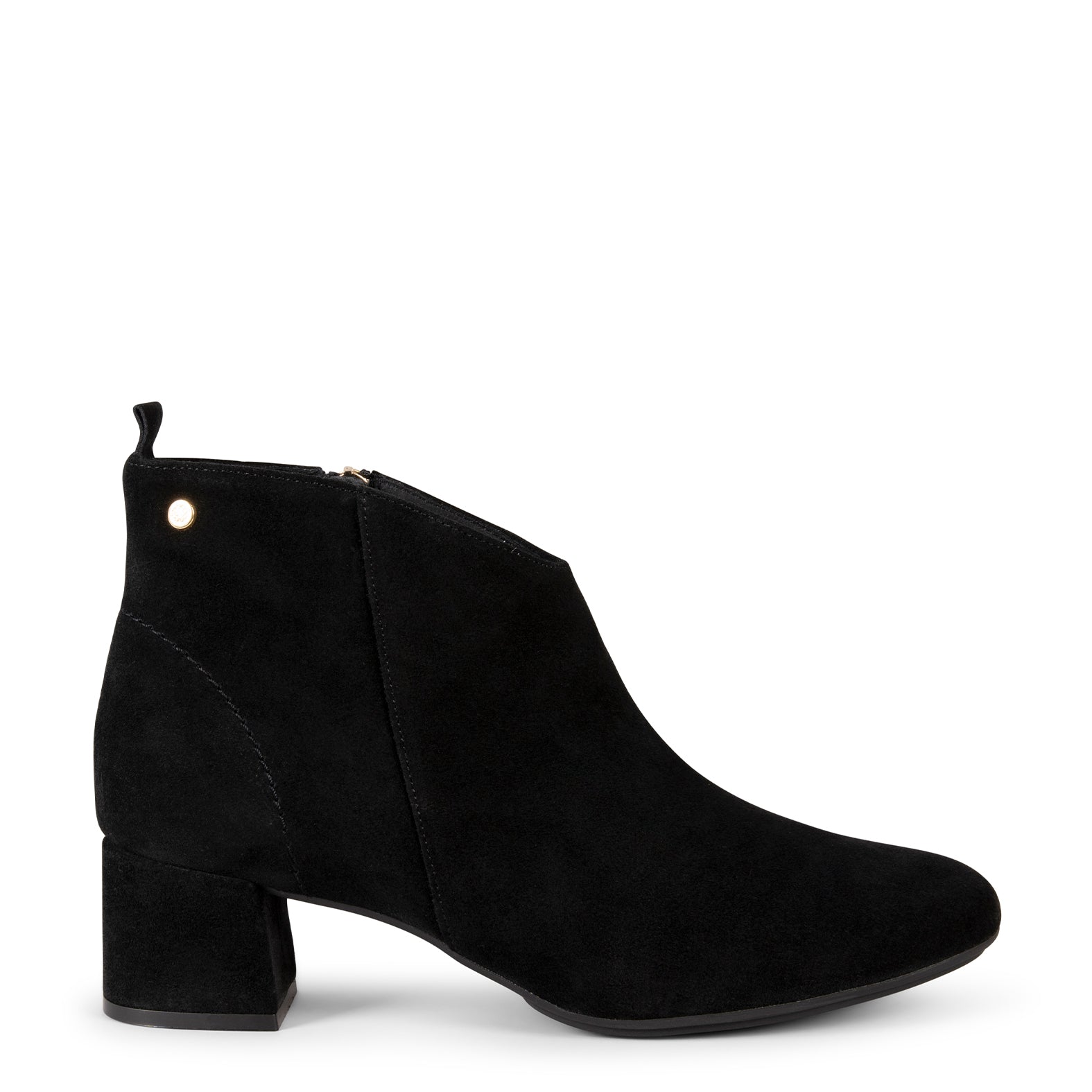 BERNA – Botines con tacón ancho NEGRO - miMaO ®