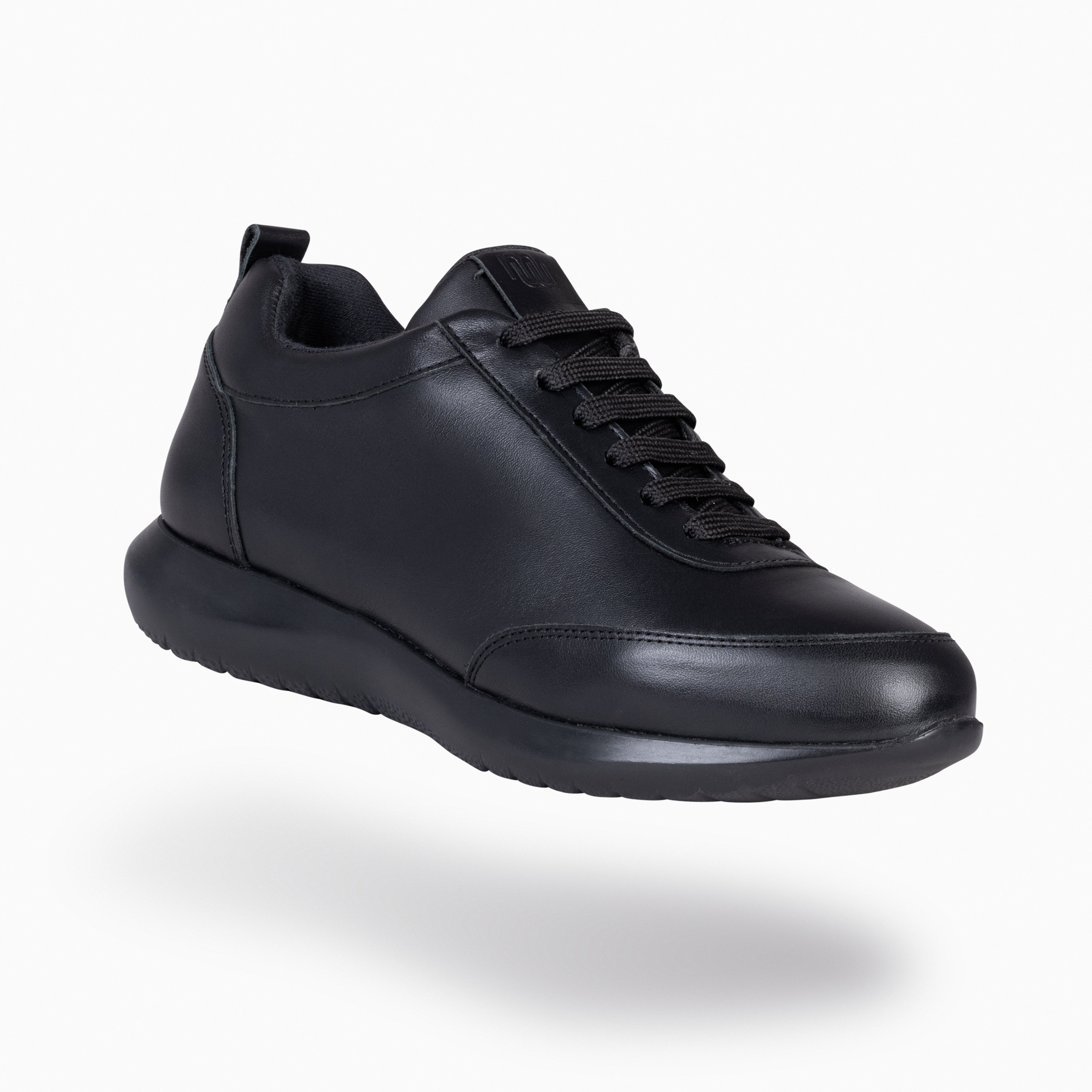 VENICE - BLACK Napa Sneakers with Removable Insole 