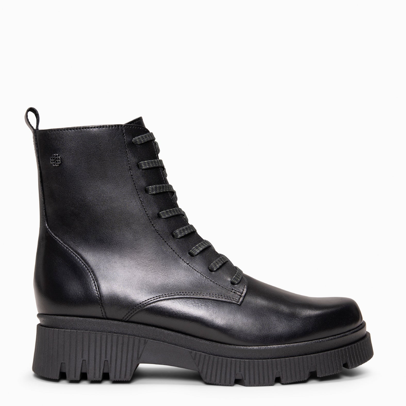 STONE - Botines militares de piel NEGRO - miMaO ®