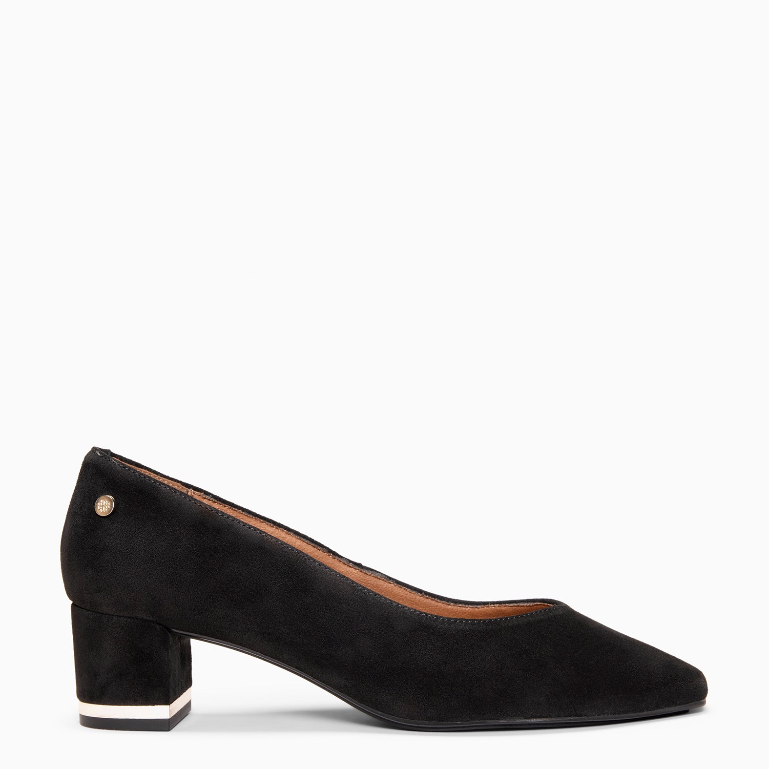 DORI - Sapatos de salto alto com detalhe dourado PRETO