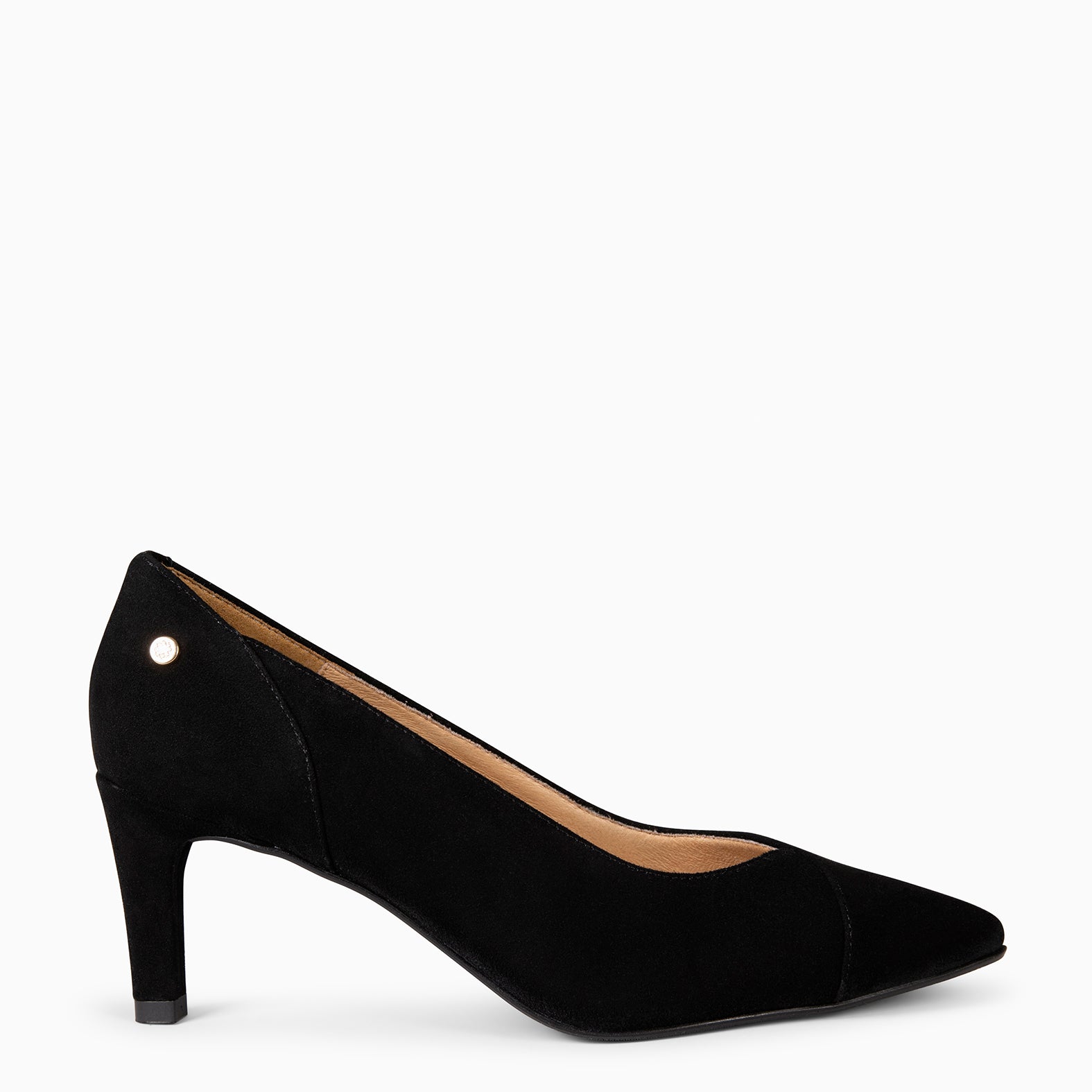 GLAM S - Zapatos de salón de tacón bajo NEGRO - miMaO ®