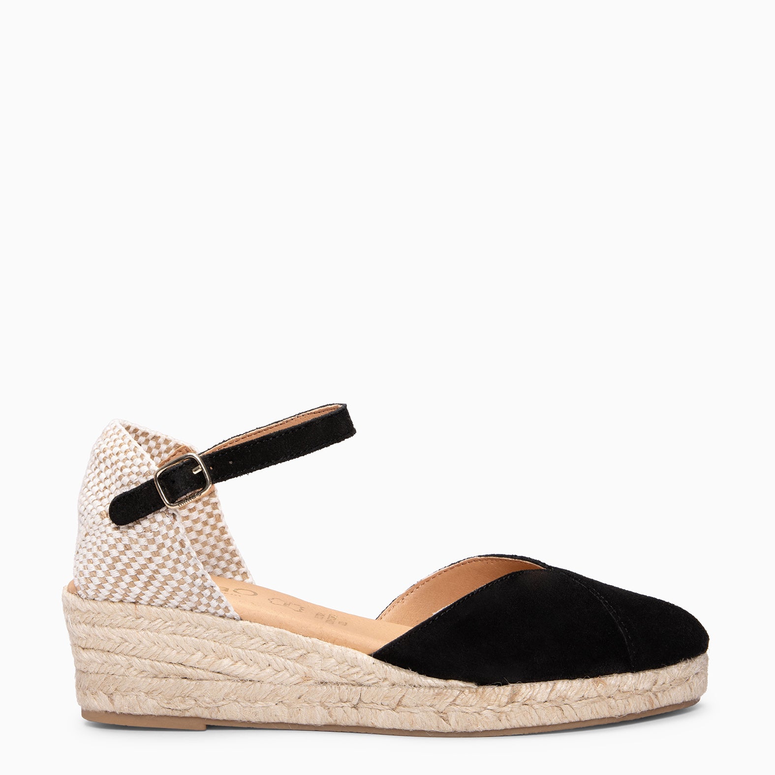 ICA - Cuñas de esparto bajas NEGRO