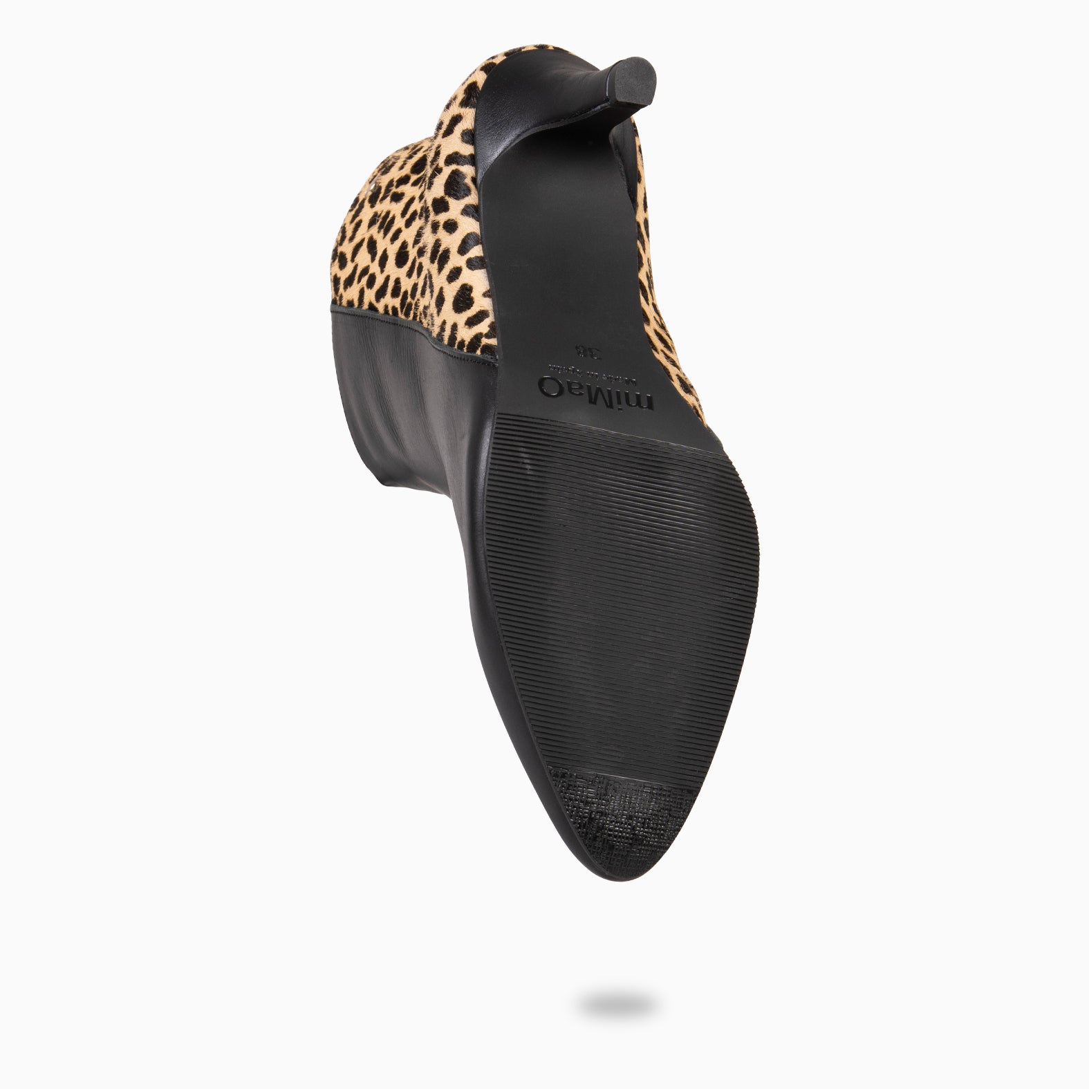 NIGHT - Botines elegantes de tacón fino NEGRO POTRO - miMaO ®