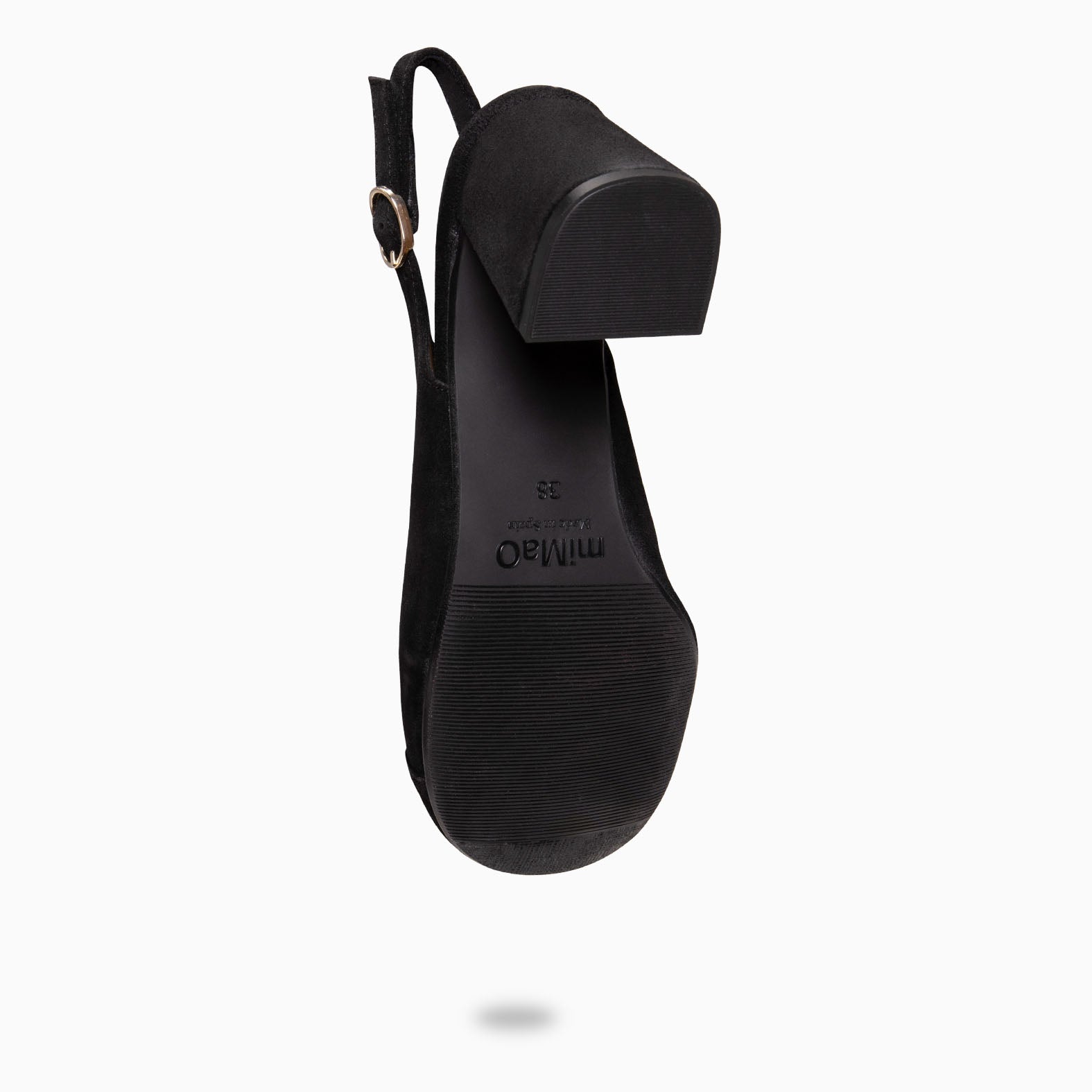 VEGA - Zapato de tacón ancho destalonado NEGRO - miMaO ®