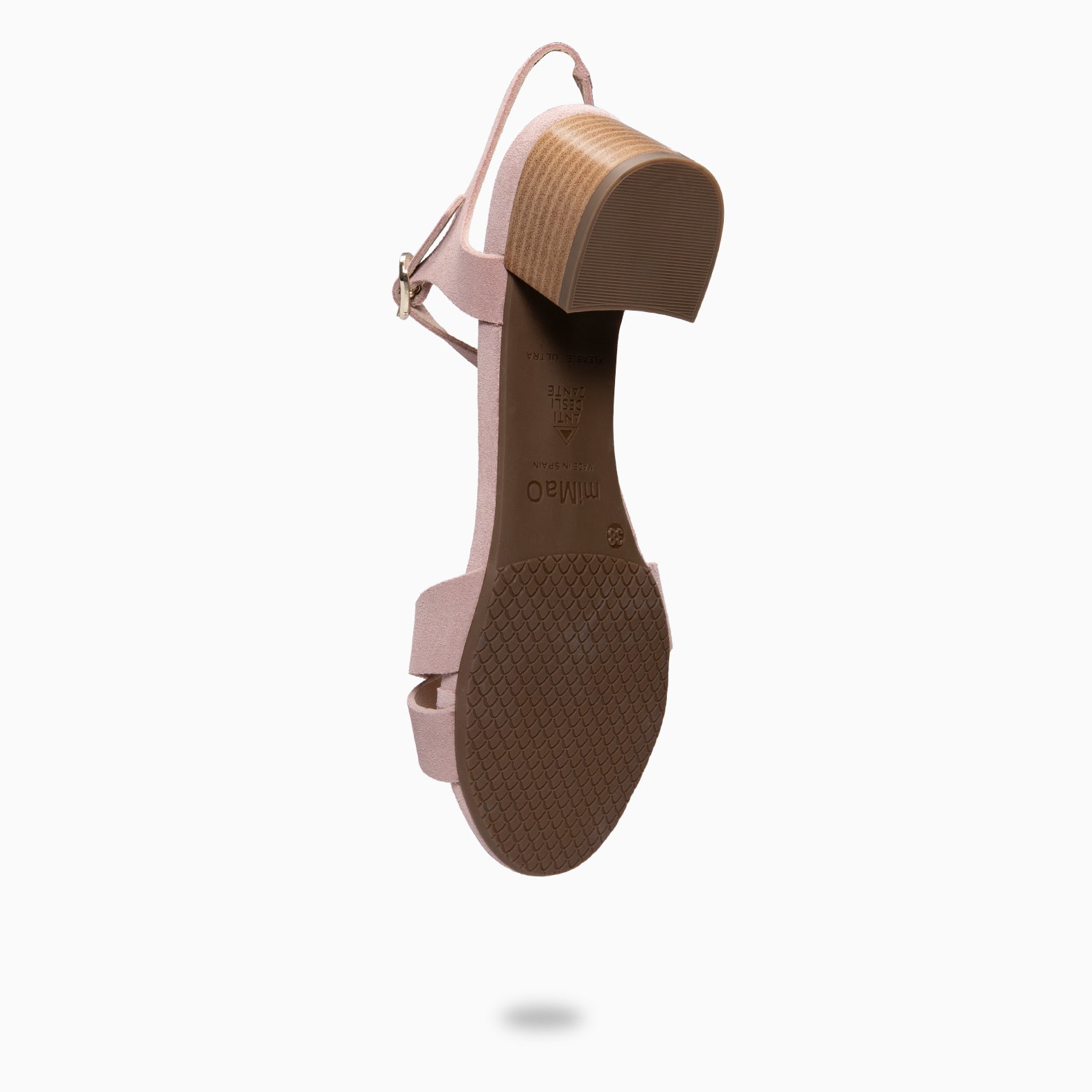 ORIANA - Sandalias de tacón de ante ROSA CLARO