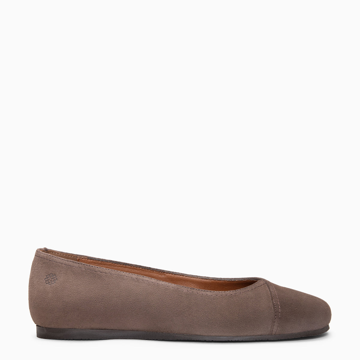 PLUMA -  Ballerines Baresoft en daim MOKA