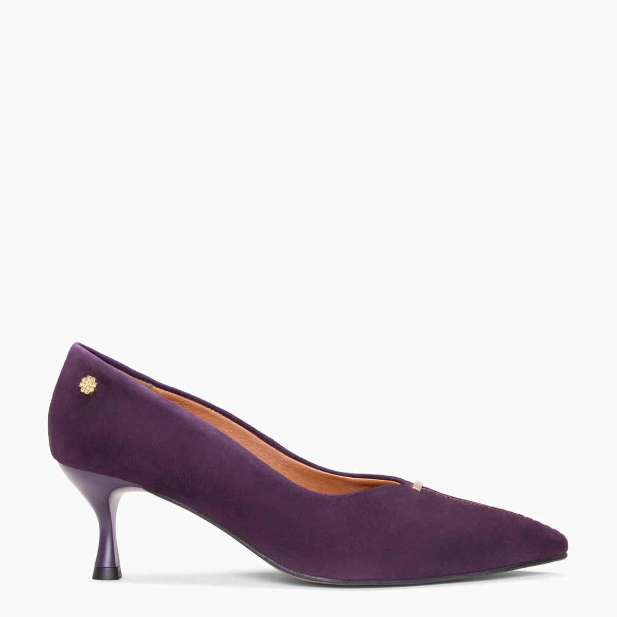 BERTA - Zapatos de tacón kitten MORADO