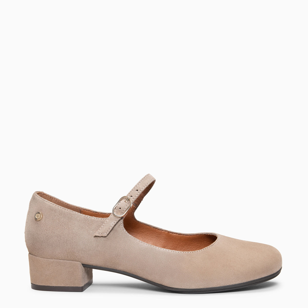 ACACIA - Merceditas de salto baixo Baresoft TAUPE