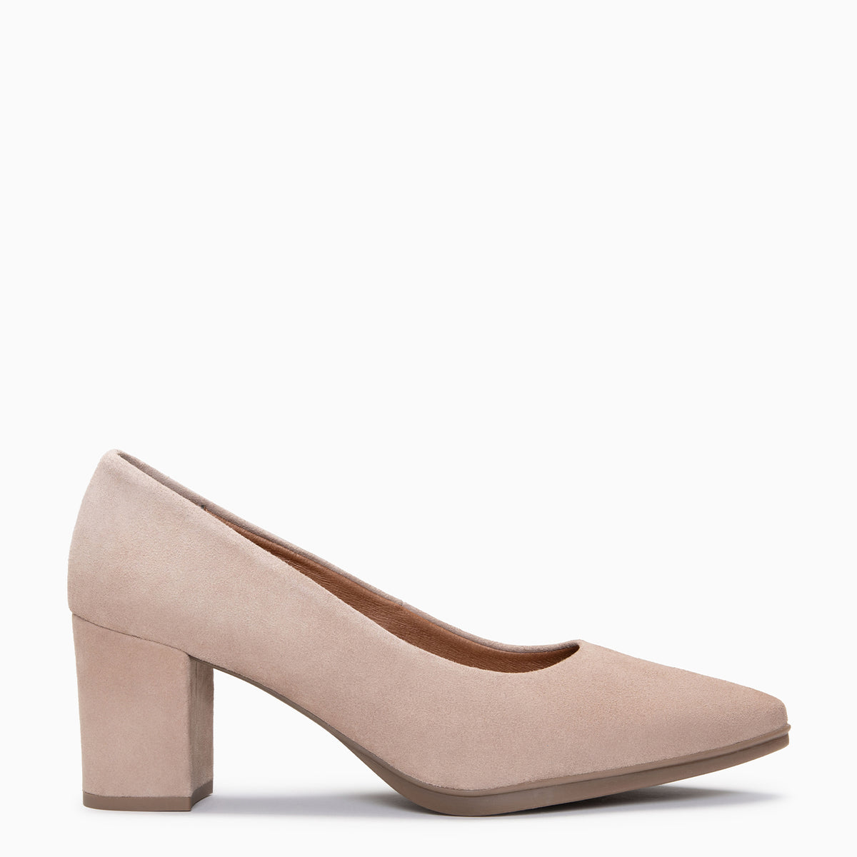 URBAN S - Zapatos de tacón medio de ante TAUPE