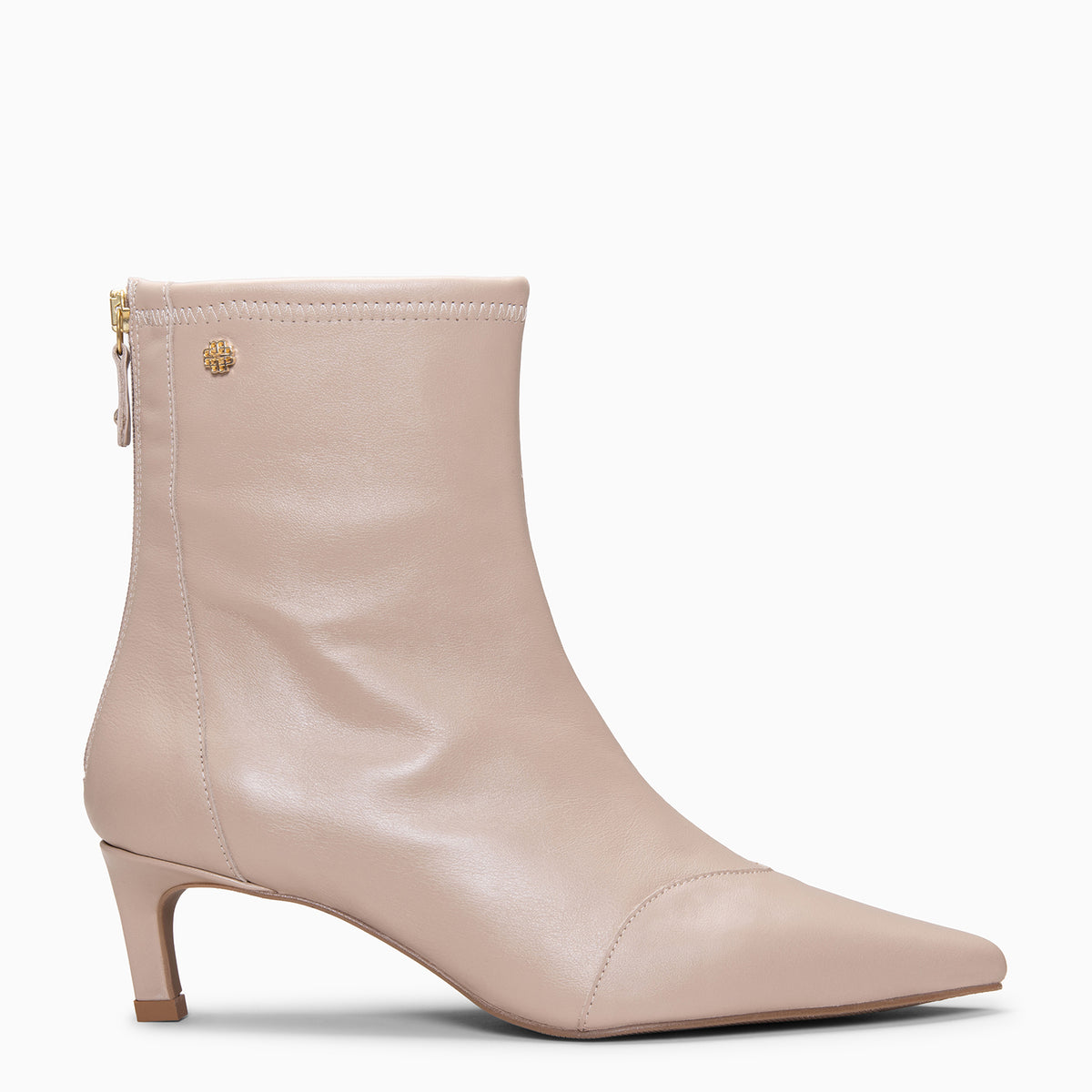 VIVIANE - Botines de tacón fino BEIGE