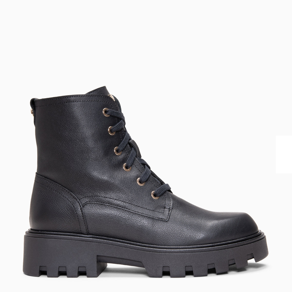 O'NEIL - Botines militares con cordones NAPA NEGRO