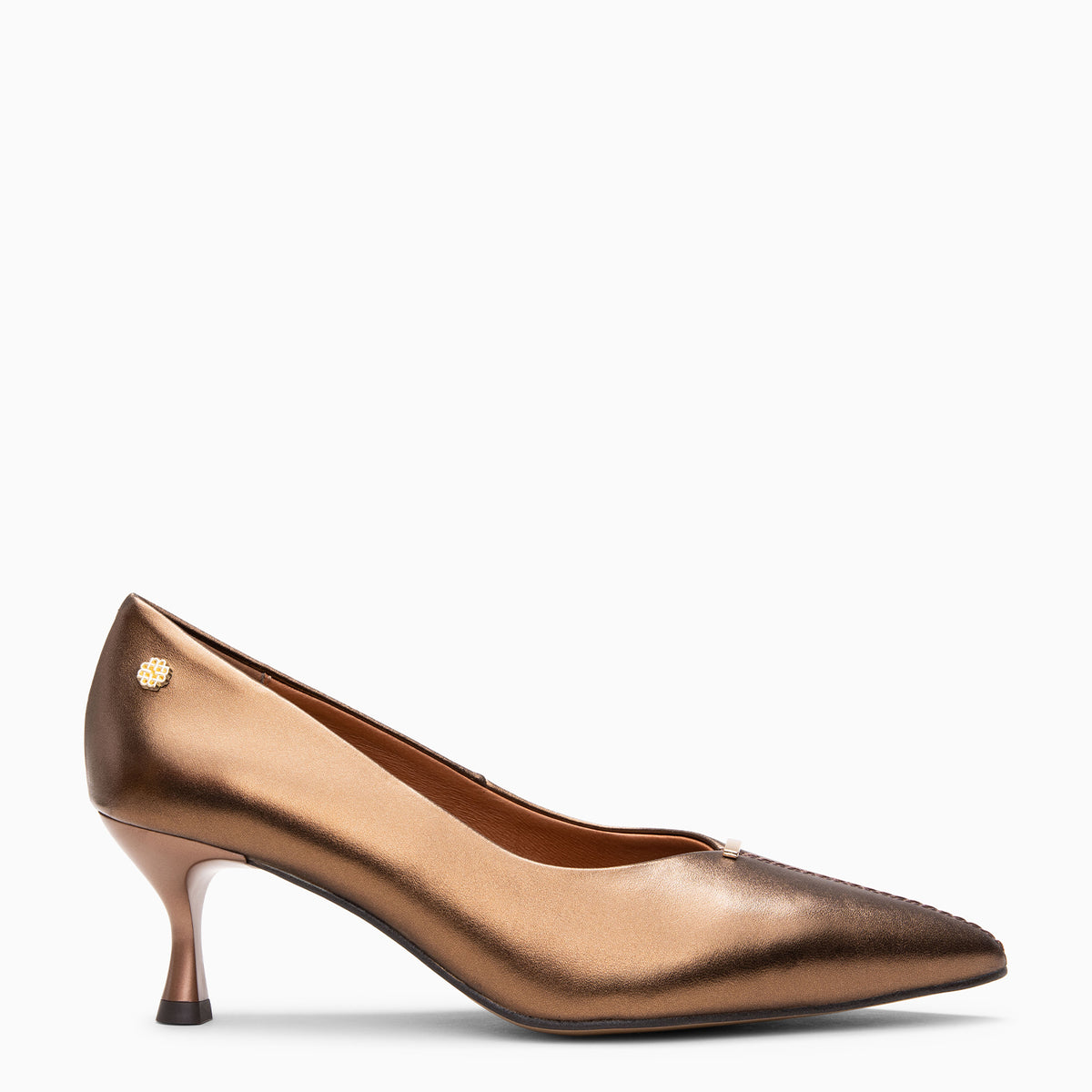 BERTA - METAL Kitten heel schoenen