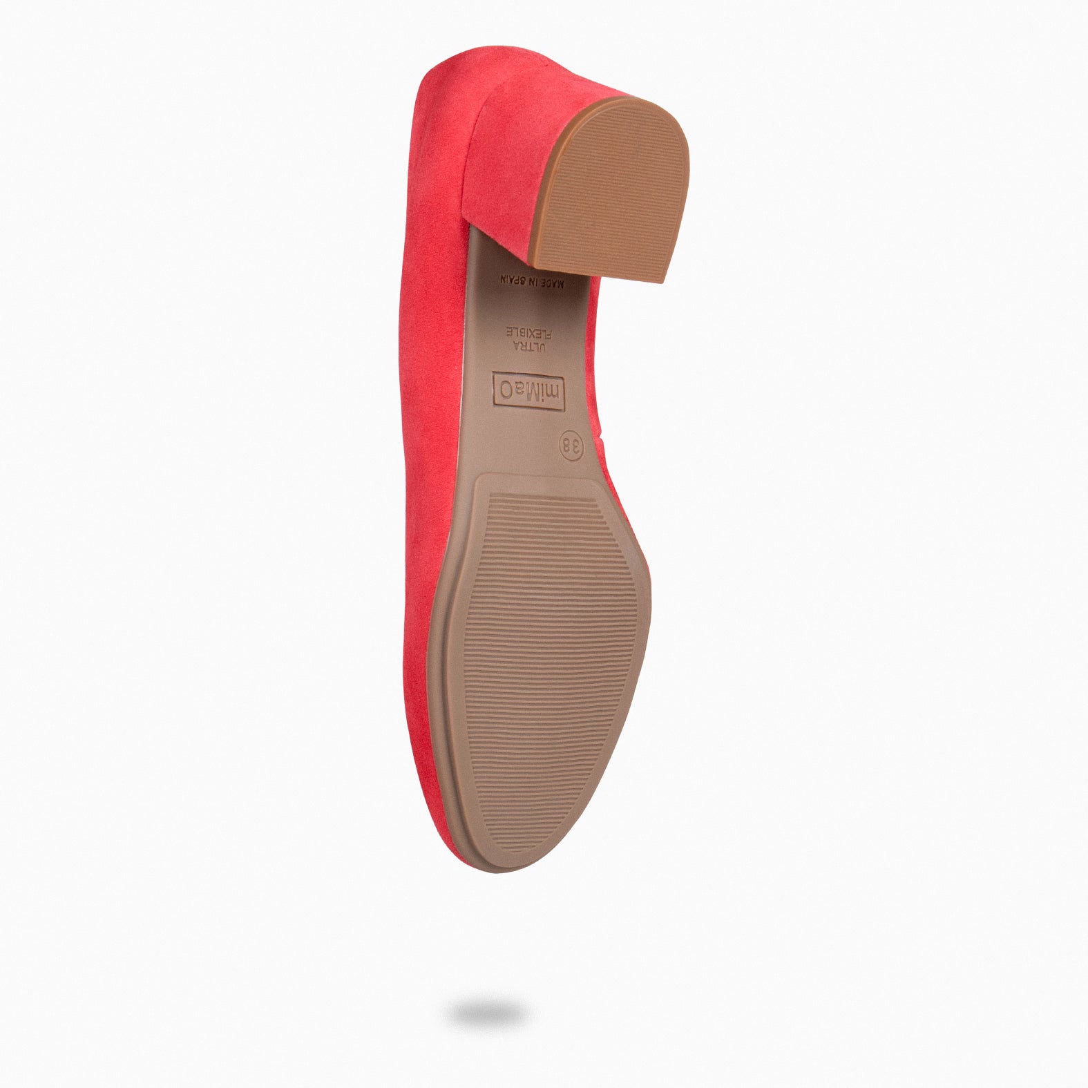 URBAN REDONDO - Zapatos de tacón bajo de ante ROJO - miMaO ®
