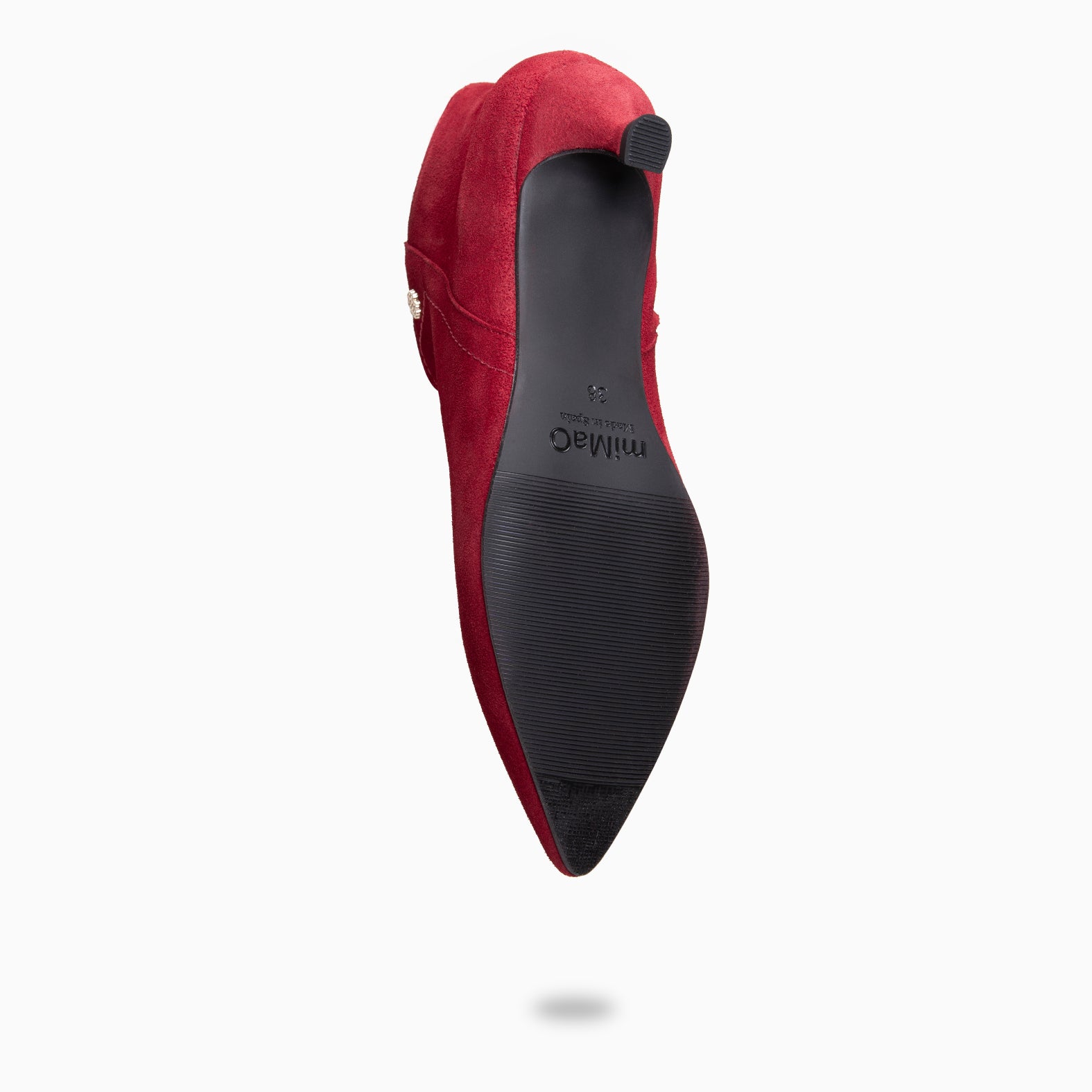 LORD – Botines tacón bajo ROJO - miMaO ®
