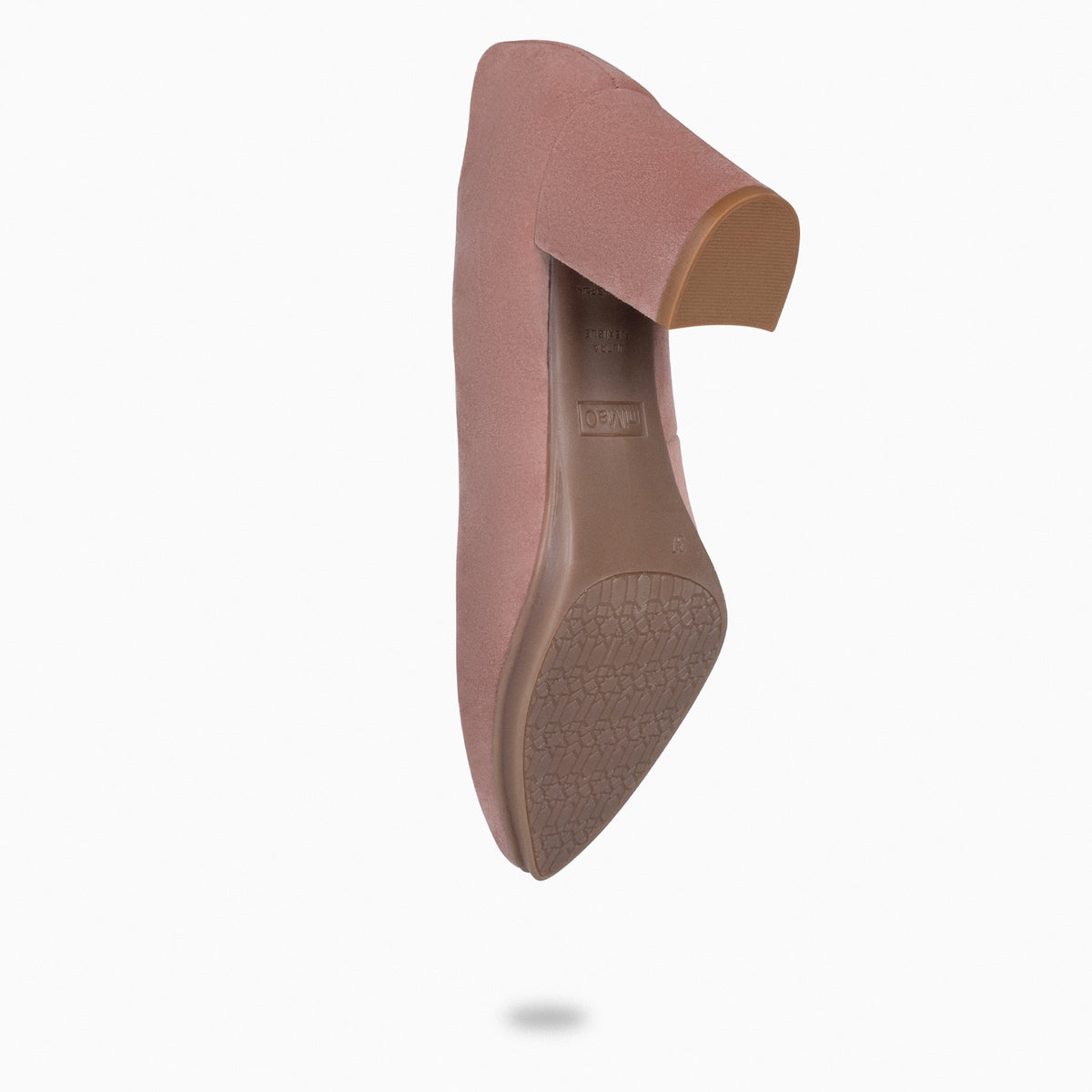 URBAN S – Zapatos de tacón medio de ante ROSA PALO