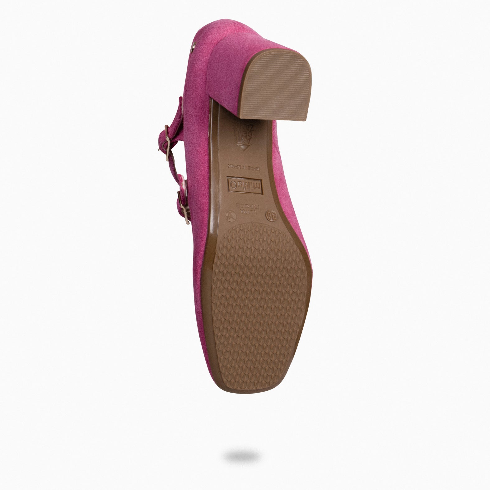 FEBRIS - Zapatos de serraje con pulsera FUCSIA