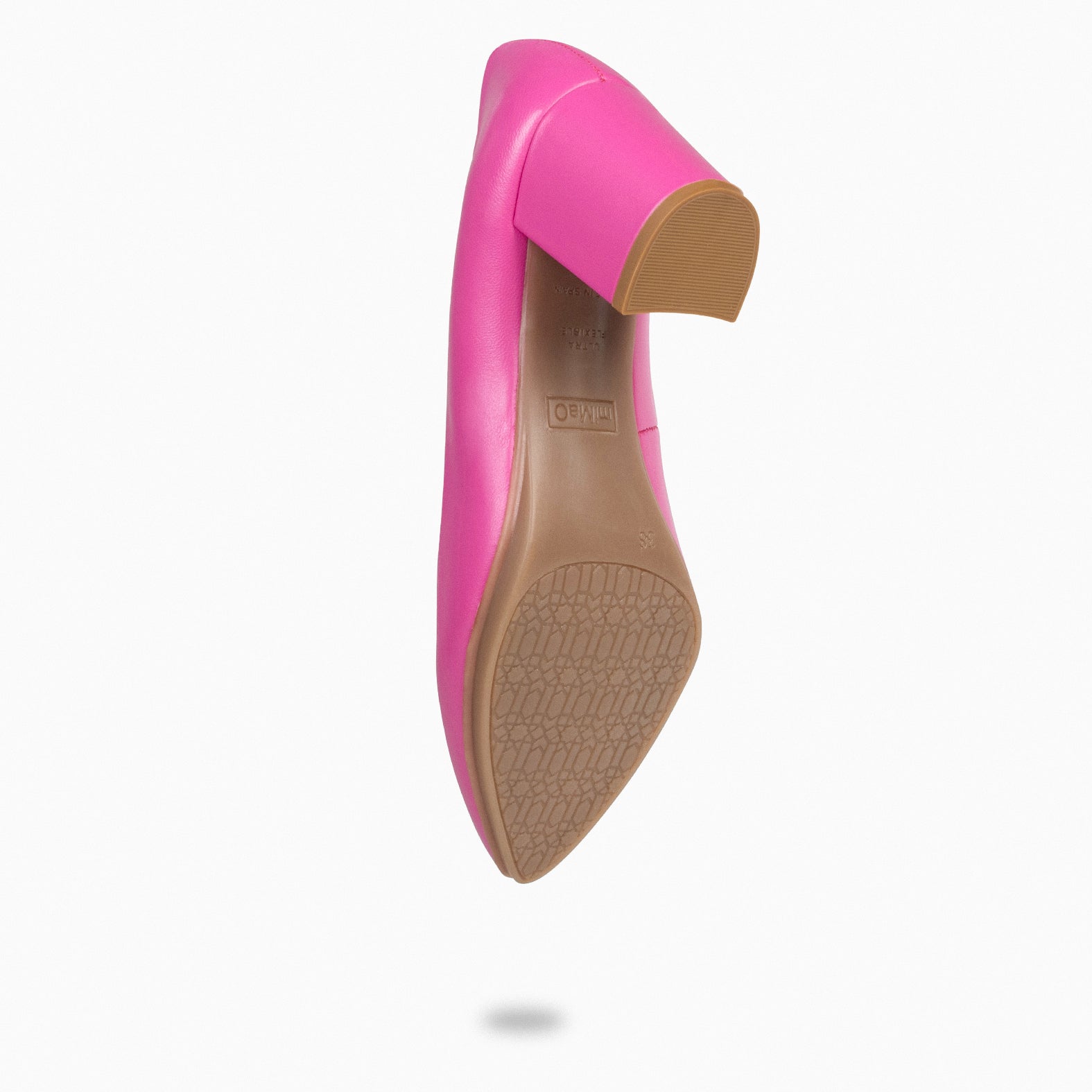 URBAN S SALÓN - Zapatos de tacón medio de napa FUCSIA - miMaO ®