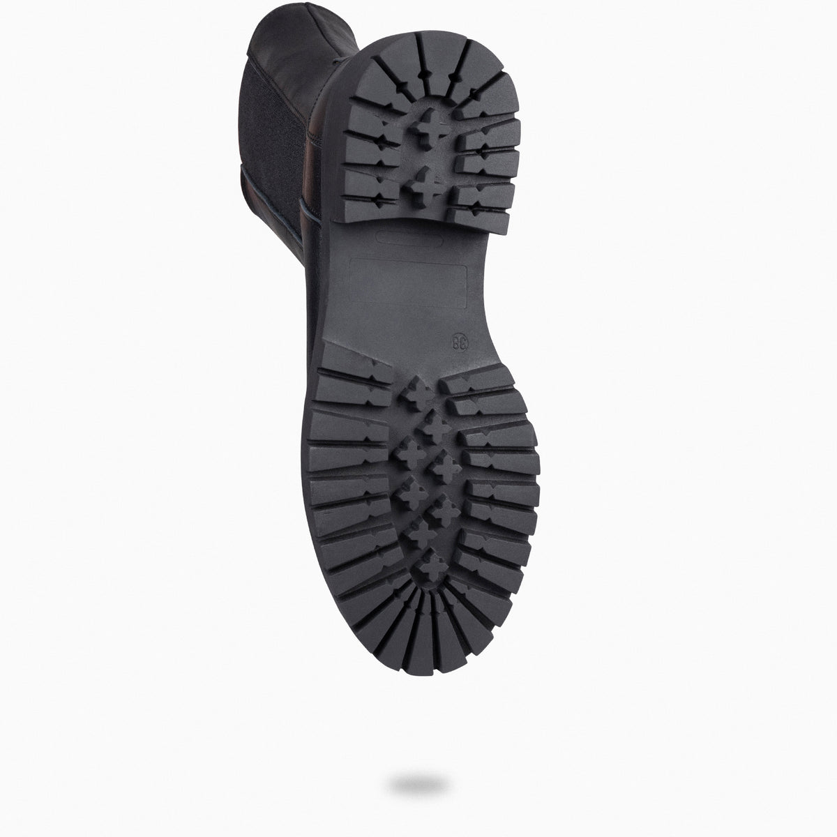 STAMFORD - Botines Chelsea NEGROS con Plataforma Track