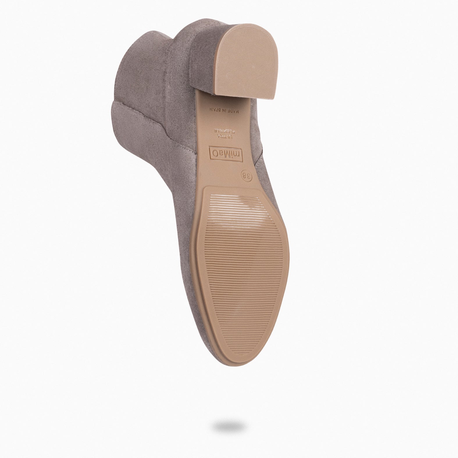 MAIA - Botín Serraje Mujer TAUPE - miMaO ®