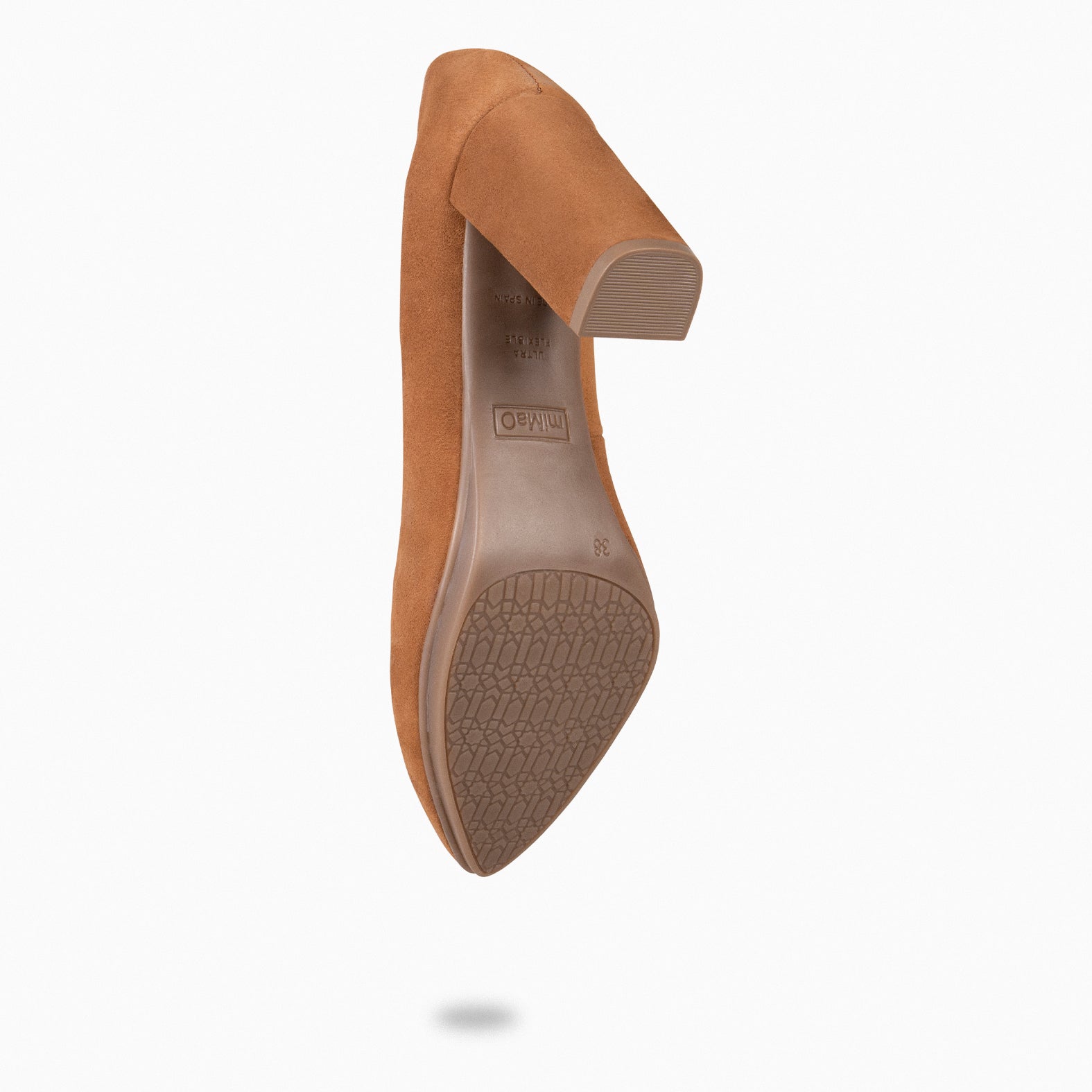 URBAN - Zapatos de tacón alto de ante CAMEL