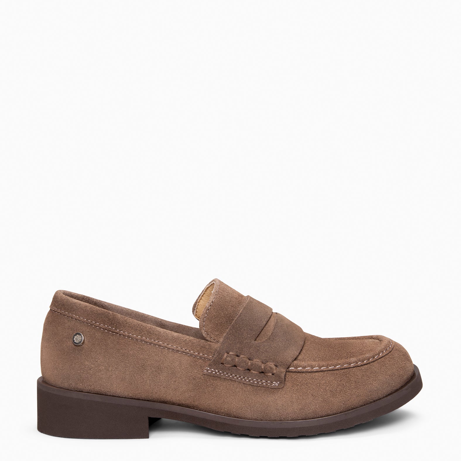 HARVARD - Mocasines planos de piel TAUPE - miMaO ®