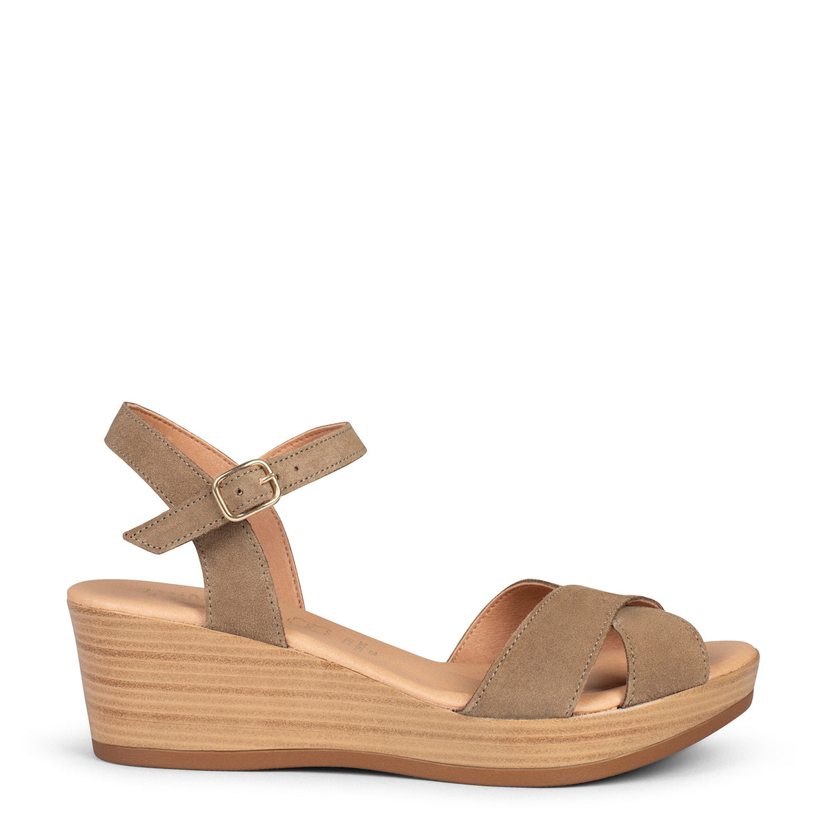 MAR - Cuñas Ligeras de tiras cruzadas TAUPE