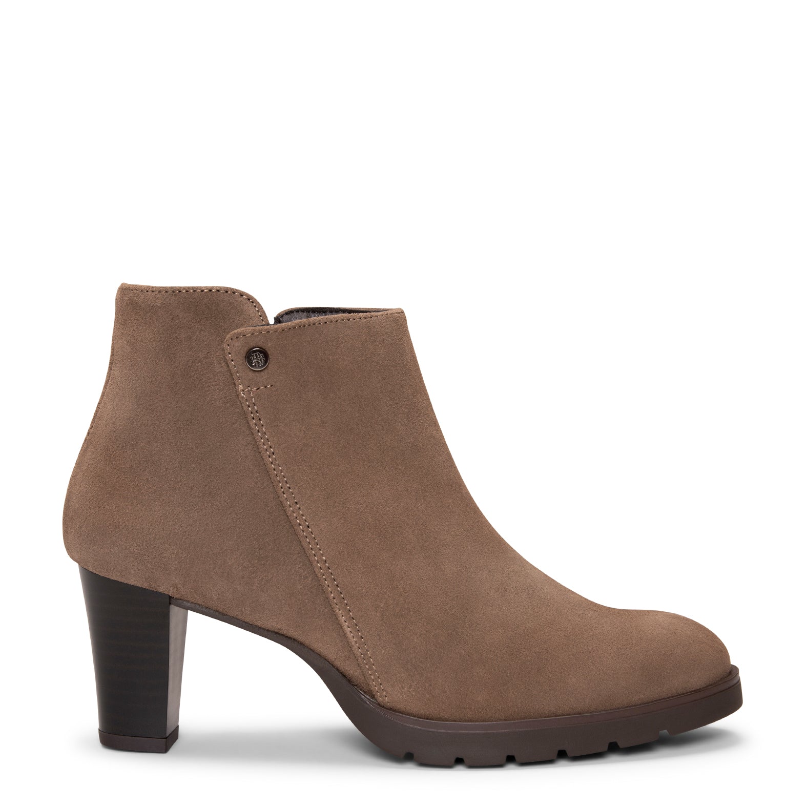 PRAGA - Botines TAUPE con tacón - miMaO ®