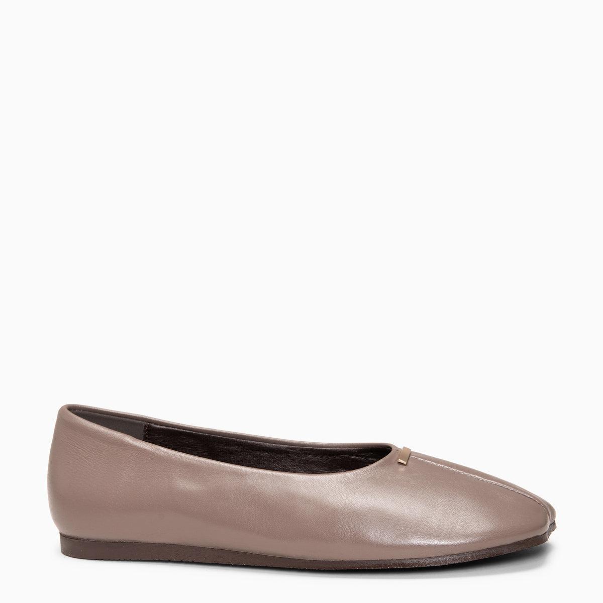 CALA - Bailarinas Baresoft de piel TAUPE