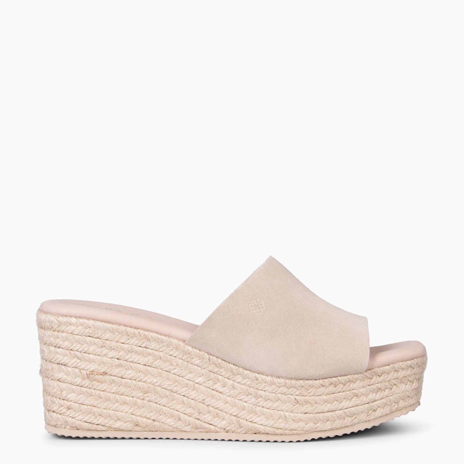 MAIRA - BEIGE Wedge platform espadrilles