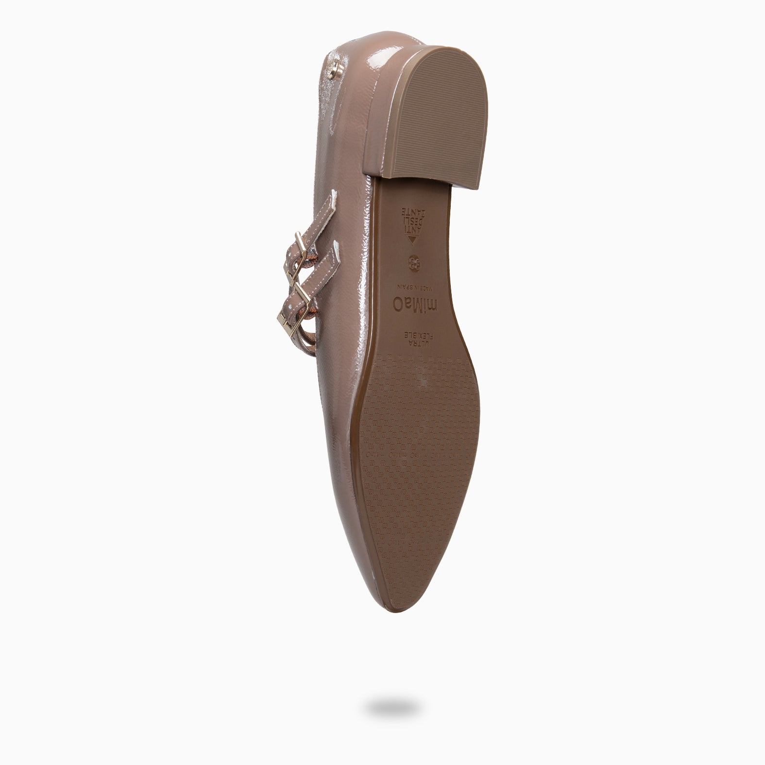 Alana - Merceditas con tacón bajo TAUPE - miMaO ®
