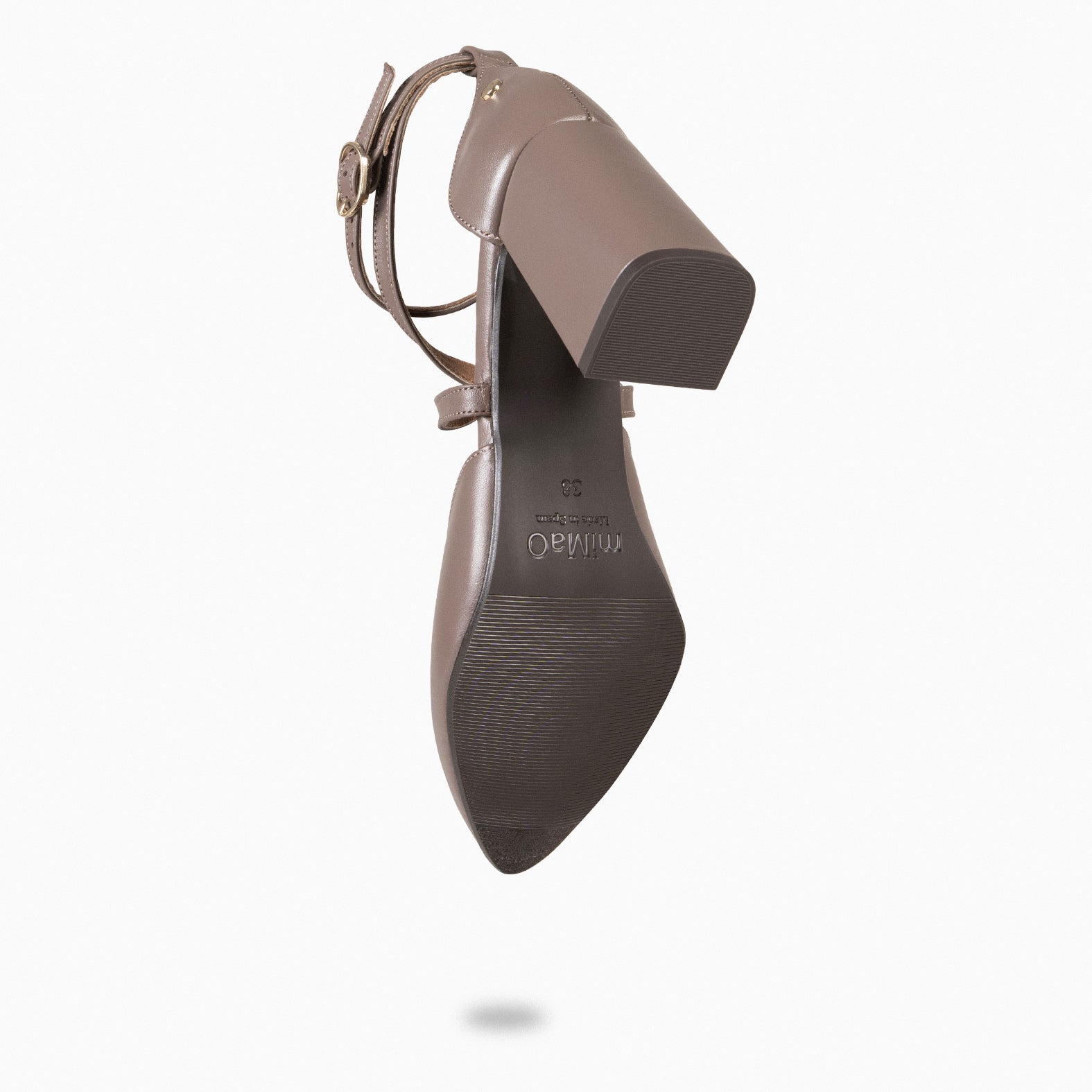 ARIEL - Sandalia de fiesta con tacón TAUPE - miMaO ®