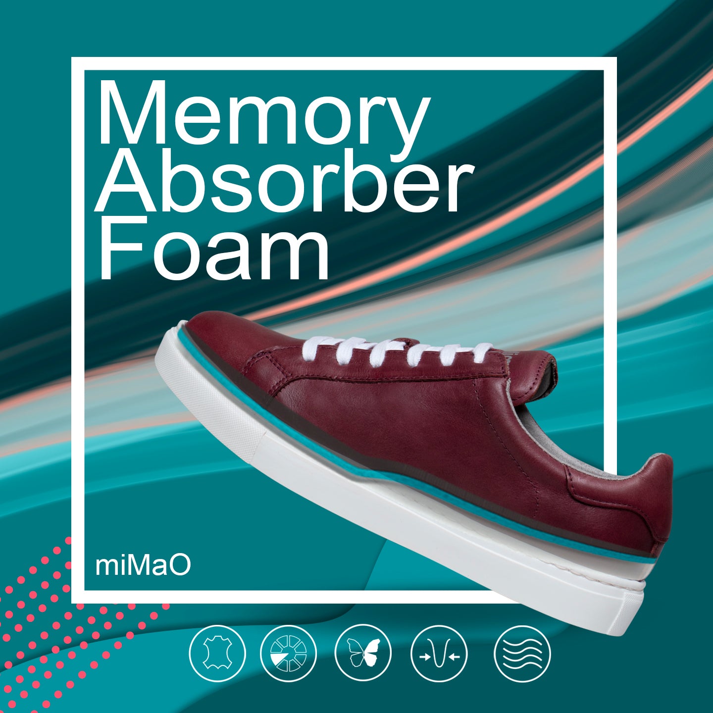SNEAKER- Zapatillas piel VISÓN Memory Absorber Foam