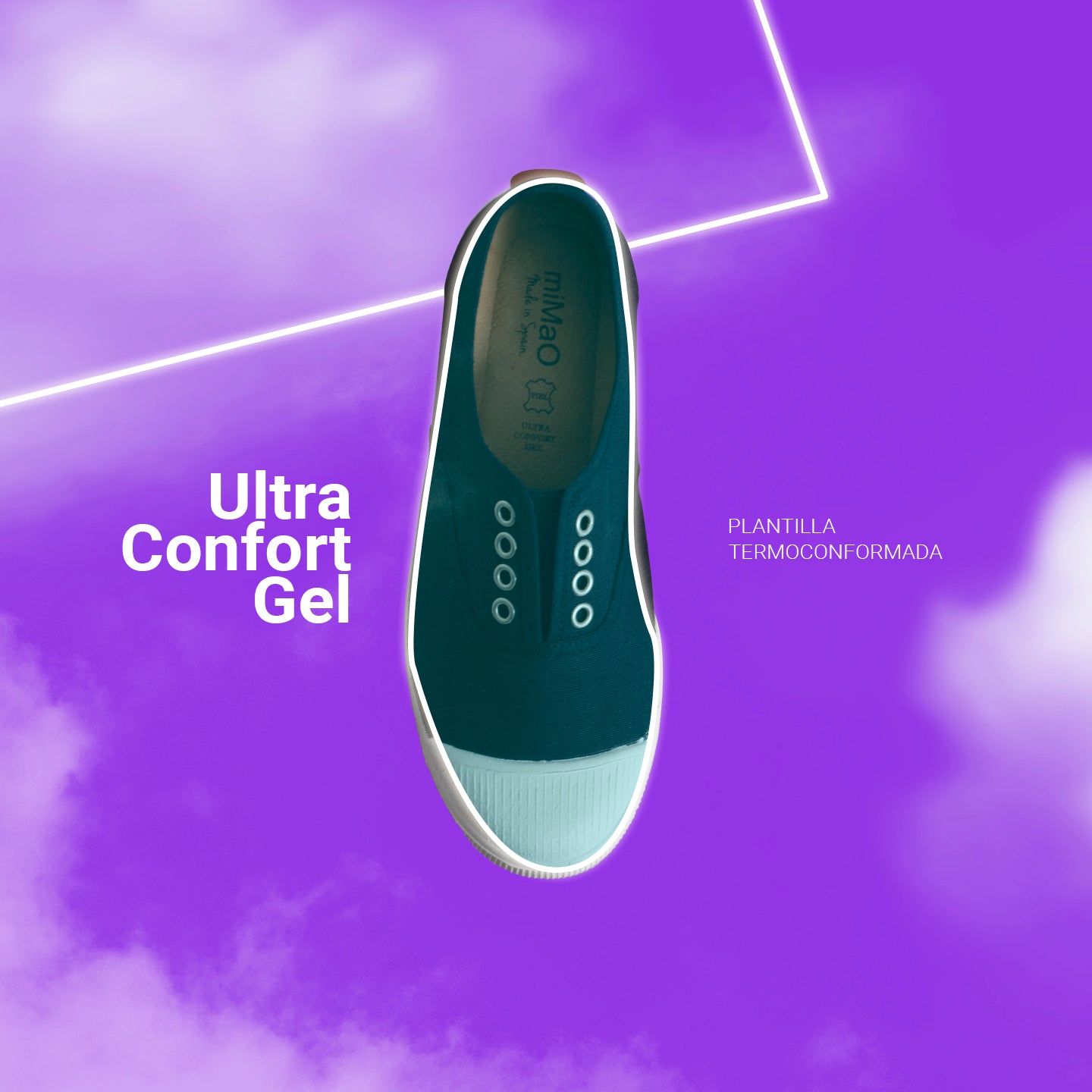 WAY - Zapatillas sin cordones de lona BLANCAS - miMaO ®