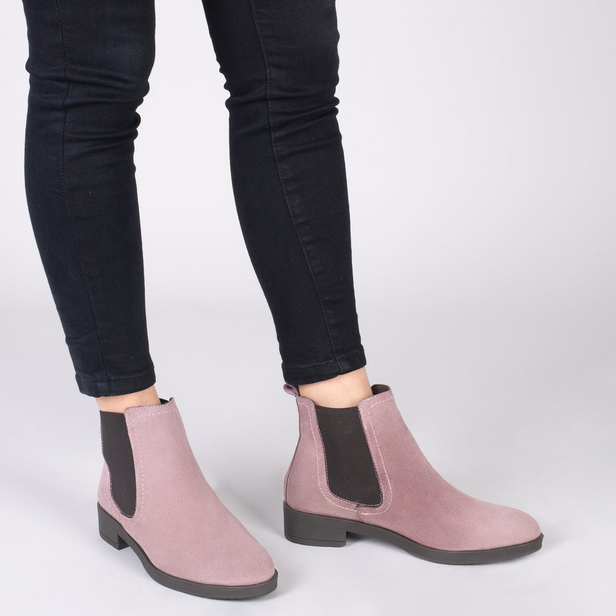 CHELSEA – Botines bajos de mujer ROSA