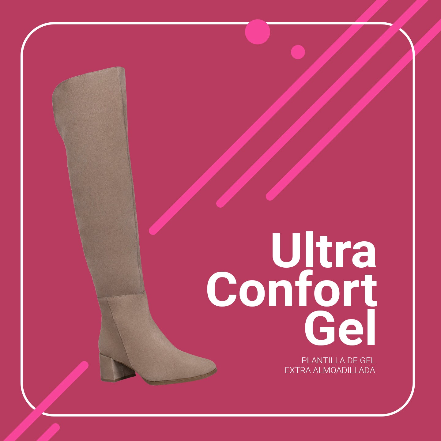 MUSKETEER – TAUPE over-the-knee boot