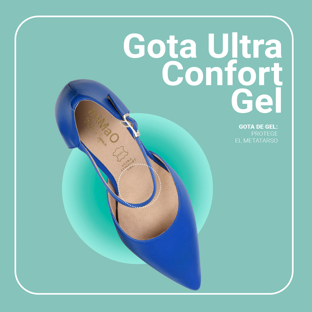DONNA - Zapatos de fiesta cómodos con tacón AZUL