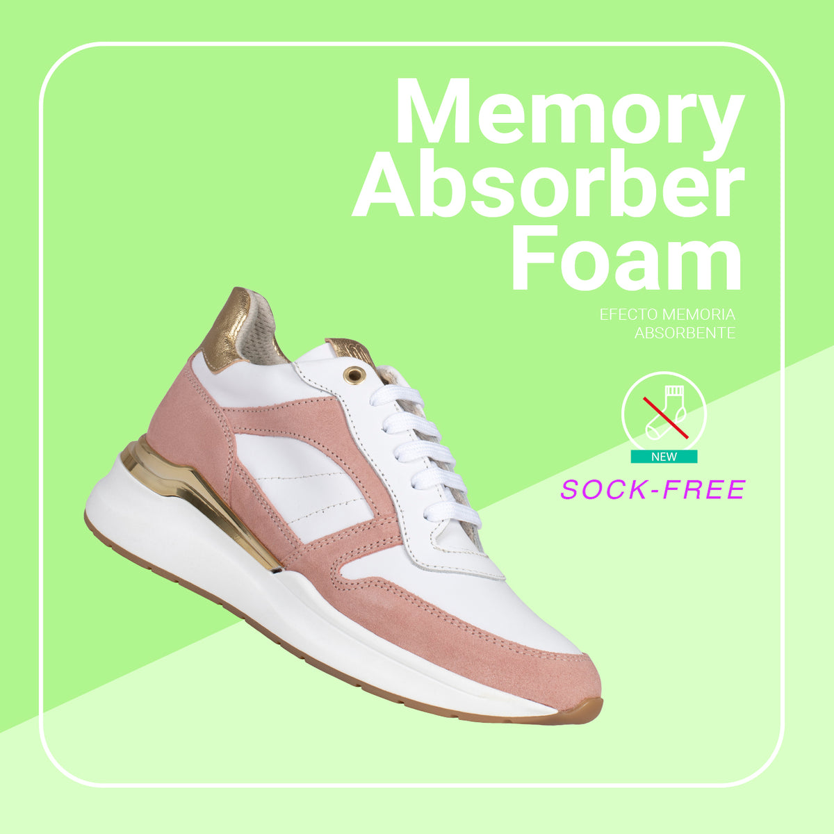 FREEDOM – Zapatillas altas con plantilla extraíble BEIGE